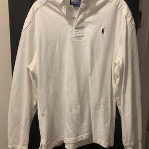Ralph Lauren White Custom Fit Polo Shirt XL